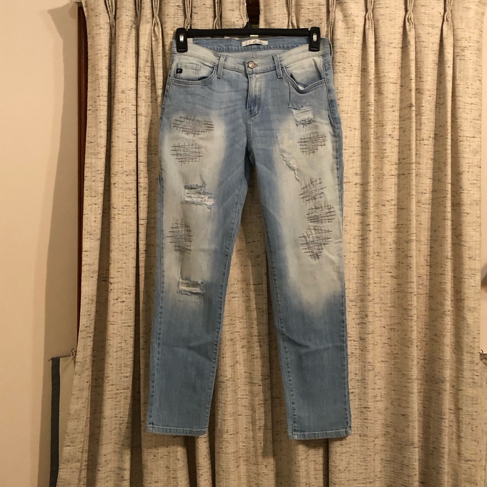 KanCan Light Wash Distressed Jean